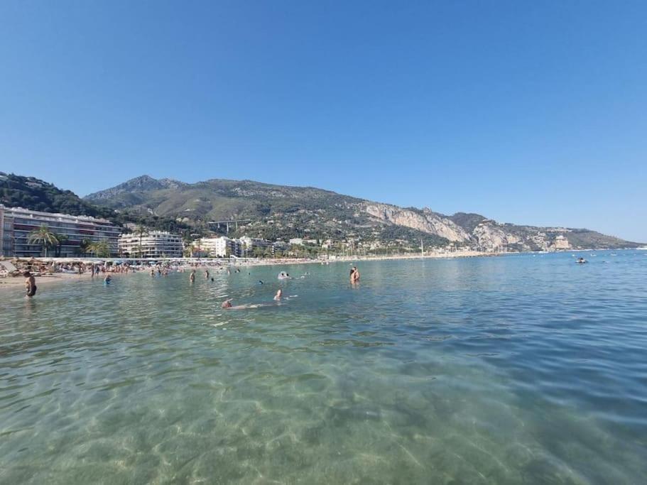 Le Garavan, Superbe Studio Vue Mer Et Vieux Menton Exteriör bild